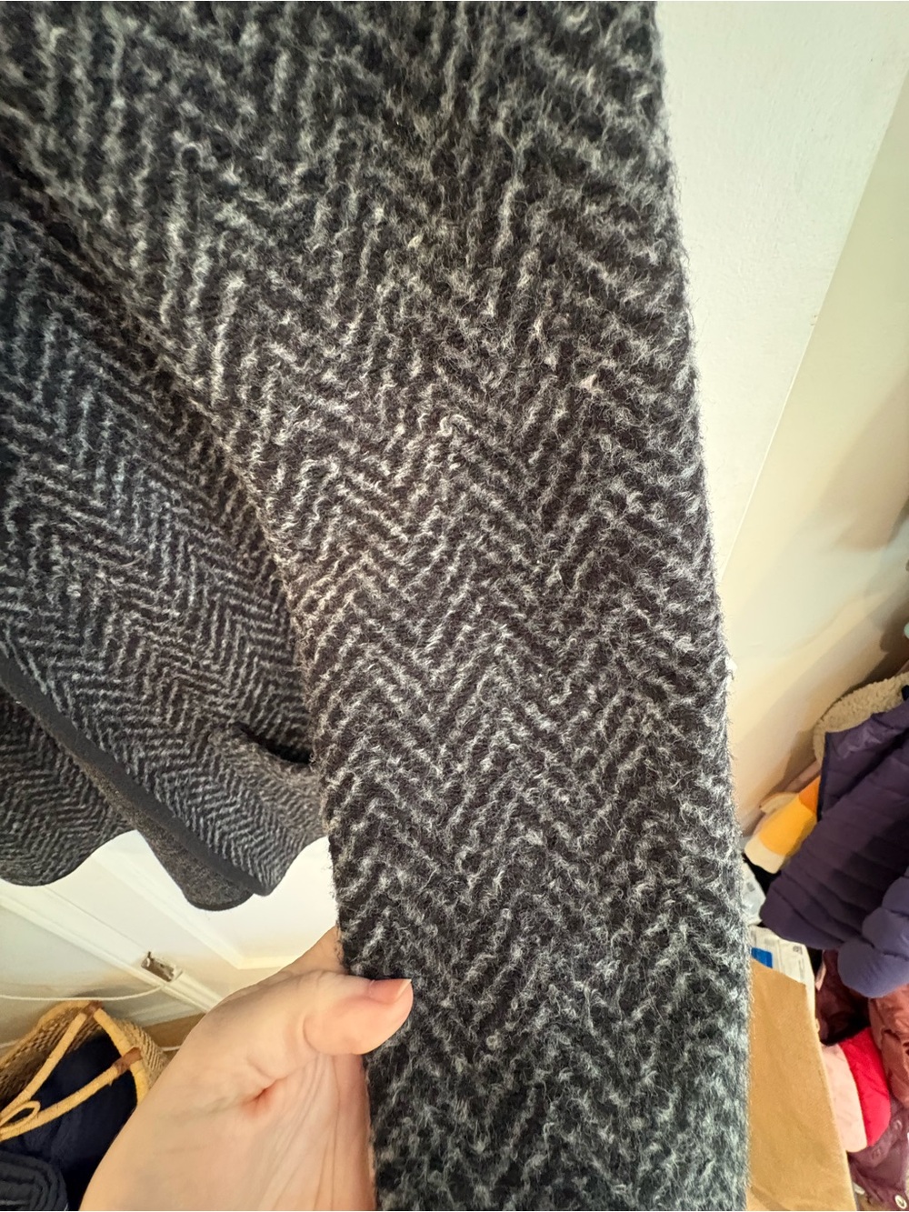 Marine Layer Hooded Open-Front Cardigan Jacket in Charcoal Gray - Picture 4 of 5